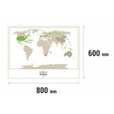 Скретч Карта Світу Travel Map Gold (укр.)
