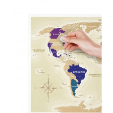 Скретч Карта Світу Travel Map Gold (укр.)