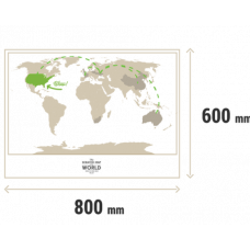 Скретч Карта Світу Travel Map Silver