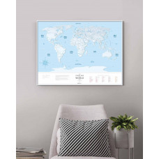 Скретч Карта Світу Travel Map Silver
