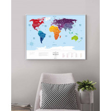 Скретч Карта Світу Travel Map Silver