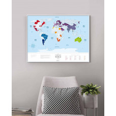 Скретч Карта Світу Travel Map Silver