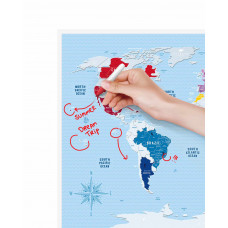 Скретч Карта Світу Travel Map Silver