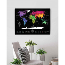 Скретч Карта Світу Travel Map® Black