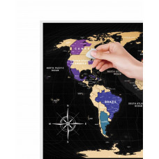 Скретч Карта Світу Travel Map® Black
