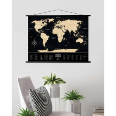 Скретч Карта Світу Travel Map® Black