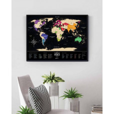 Скретч Карта Світу Travel Map® Black