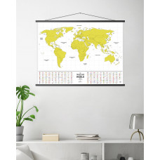 Скретч Карта Світу, що світиться Travel Map® Glow World