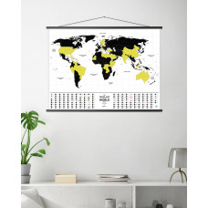 Скретч Карта Світу, що світиться Travel Map® Glow World