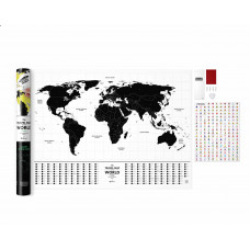 Скретч Карта Світу, що світиться Travel Map® Glow World