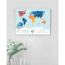 Скретч Карта Світу Travel Map® Holiday Lagoon