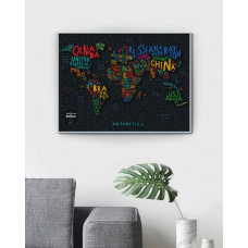 Скретч Карта Світу Travel Map® Letters World
