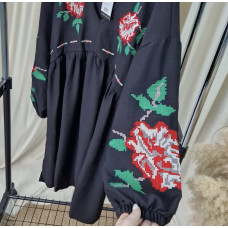 Жіноча вишита сукня Arjen Гуцулка oversize чорна