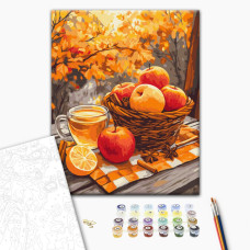 Картина за номерами Brushme Яблука з корицею