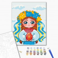 Картина за номерами «Маленька україночка»