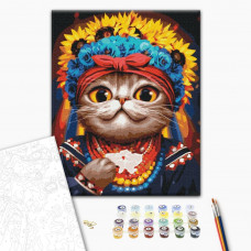 Картина за номерами «Киця Авторка»