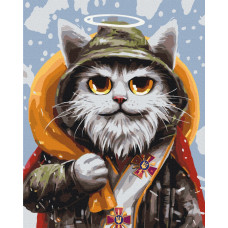Картина за номерами Brushme Котик святий Миколай