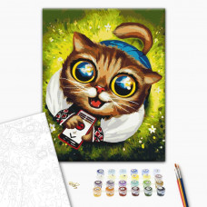 Картина за номерами «Котик з ППО»