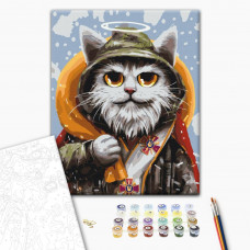 Картина за номерами Brushme Котик святий Миколай