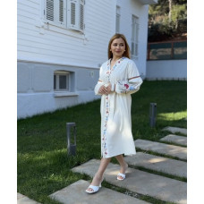 Жіноча вишита сукня Delvinss Полюшко молочна