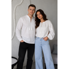 Парні вишиванки ESQ Мідні білі з білим