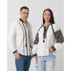 Парні вишиванки ESQ Юстина та Ніжність білі