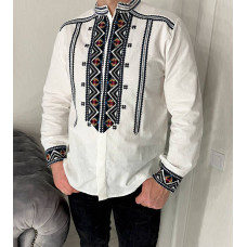 Чоловіча вишиванка ESQ Родючість біла