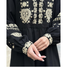 Жіноча вишита сукня ESQ Серденько чорна