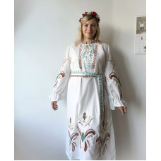 Жіноча вишита сукня ESQ Жито молочна