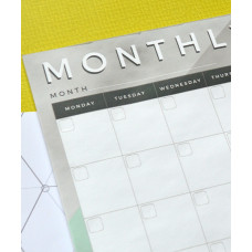 Планінг "Monthly Planner" на магніті бірюзовий