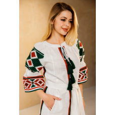 Жіноча вишита сукня Galychanka Гуччі біла