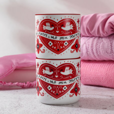 Чашка Gifty Завжди поруч пес червона