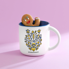 Чашка Gifty Герб України з синім