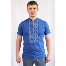 Чоловіча футболка з вишивкою Ladan Захар синя