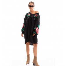 Жіноча вишита сукня Arjen Гуцулка oversize чорна