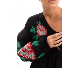Жіноча вишита сукня Arjen Гуцулка oversize чорна