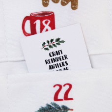 Адвент-календар з кишеньками Presentville Будиночок з червоним дахом англійською