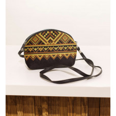 Сумка жіноча Coquette Український орнамент жовто-чорний