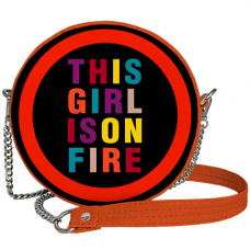 Сумка кругла Tablet This girl is on fire