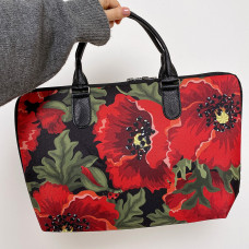 Сумка тканинна Presentville Valise Червоні маки