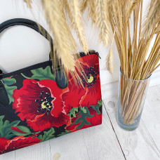 Сумка тканинна Presentville Valise Червоні маки