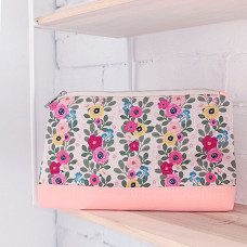 Косметичка дорожня Lovely Presentville Мальви рожева