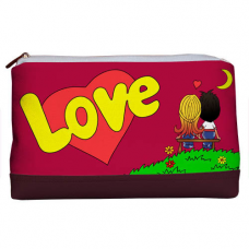 Косметичка дорожня Lovely Love вишнева