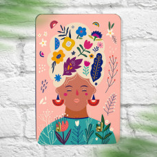 Ключниця настінна маленька Flower woman