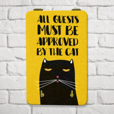 Ключниця настінна маленька All guests must be approved by the cat