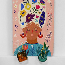 Ключниця настінна маленька Flower woman