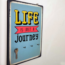 Ключниця настінна вертикальна Life is just a journey