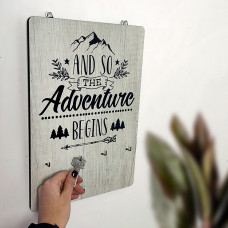Ключниця настінна вертикальна And so the adventure begins