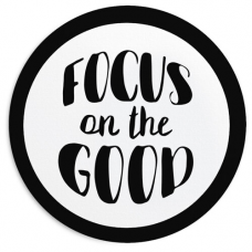 Килимок для миші круглий Focus on the good