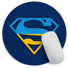 Килимок для миші круглий Superman